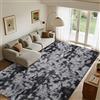 Cinknots Area Rugs Tappeto soffice Soggiorno moderno Camera da letto Baby Nursery Dormitorio Morbido Tappeto antiscivolo Grande (Nero Grigio, 200x300cm)
