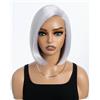 Style Icon Parrucca Bob con filmato, parrucca frontale in pizzo sintetico con riga laterale, 24 cm, 120 g, fibra sintetica (THISTLE)