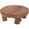 Galvog® Mini tavolo in legno di teak | Tavolo rotondo decorativo