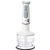 Braun Minipimer 5237WH - Frullatore a mano, 1000 W, 21 velocità e funzione Turbo, Campana anti-schizzi, Powerbell Plus, Easy-Click, con misurino da 600 ml, colore: bianco