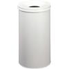 Durable 330710 - Cestino autoestinguente Safe 60, in Acciaio Verniciato, Certificato TÜV, capacità 60 Litri, 662x375, Grigio