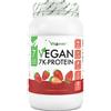 Vit4ever Vegan 7K Proteina - 1 kg - Fragola - Polvere di proteine vegetali pura con riso, mandorle, soia, piselli, canapa, mirtillo, girasole