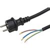 Meister cavo 5 m, H05RR-F 3 G1,5, Nero, 7434520