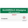 ALFASIGMA SPA Glicerolo (alfasigma) Ad 18 Supp 2.250 Mg