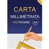 Independently published Carta Millimetrata A4: 100 pagine bianche a quadretti da riempire - quaderno con indice per disegnare grafici di forme geometriche a matita in scienze ... di grande formato per la scuola e l'ufficio.