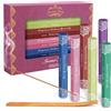 SCENTORINI Bastoncini di Incenso, Profumi Vari, Sandalo, Patchouli, Violetta, Fragola, Gelsomino, Ciliegia, con Porta Bastoncini di Incenso