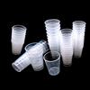 YuChiSX 50 Pezzi Tazza di Misurazione Graduata Plastica,bicchieri graduati in plastica trasparente per miscelazione di vernice, smalto, resina epossidica, resina (fai da te)