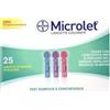 Bayer Ascensia Diabetes Care Italy Lancette Pungidito Per Dispositivo Microlet 25 Pezzi