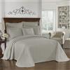Historic Charleston King Charles Modern Farmhouse Floral Matelasse, copriletto King Size, Grigio