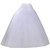 ZZALLLGonna Mezza Gonna Stile Lungo Senza Cerchi a 4 Strati Sottoveste Abito da Sposa da Sposa Foderato da Donna Abiti da Festa da Donna Fodera da Gioco di Ruolo