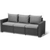 Keter California Sofa 3 Seater, Mobili da giardino, Grafite