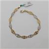 BRACCIALE DA DONNA A MAGLIA IN ORO GIALLO E BIANCO 18KT 2,85 GRAMMI (0020)