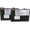 vhbw 2 x Batterie Li-Ion compatibile con Siemens Gigaset S440, S445, Siemens SL37, SL37H, SL55, A55, A57, A58, A60, A62, C55, C57, M55, MC60 700mAh (3,7 V)
