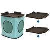 Kitty City Cubo e piattaforme (sostituzione tessuto), rosso, 39,4 x 39,4 x 40,6 cm