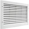 La Ventilazione PAR3823B Griglia di Ventilazione in Plastica Rettangolare 380x230 mm da Incasso, Bianco