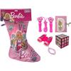 CARTOON Calza della befana con Accessori Barbie calzettone con 4 Giochi per Bambini