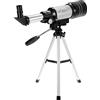HUIOP Telescopio HUIOP 15X-150X 70mm Telescopio monoculare astronomico rifrattore ad ampia apertura con treppiede oculare Filtro lunare per osservare le stelle Birdwatching