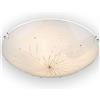 Globo Plafoniera/lampadario da soffitto in vetro bianco, a 1 luce, con vetro bianco, adatta alla cucina, corridoio, soggiorno, da camera da letto, rotonda, 40 cm