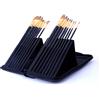 Exerz Set di Pennelli per Pittura,15 Pennelli Professionali con Custodia Protettiva da Viaggio, Ideale per Acrilico, Colori a Olio, Tempera, Acquerelli