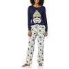 Amazon Essentials Disney | Marvel | Star Wars Set da Notte Pigiama in Flanella Donna, Nightmare Santa Jack - Womens, XXL