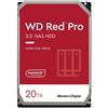 ‎Western Digital WD Red Pro 20TB NAS 3.5" Internal Hard Drive - 7200 RPM Class, SATA 6 Gb/s, CMR,