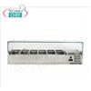 Vetrina Portaingredienti Pizza, refrigerata, Lunga cm 140, per 6 bacinelle GN 1 4