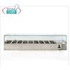 Vetrine Portaingredienti Pizza, Refrigerata, Lunga cm 180, per 9 bacinelle GN 1 4