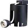 Paulmann 236 Vaso da Incasso Per Premium Line 51 mm 230 V Gu10 Nero Montaggio a Soffitto Max. 35 W diametro di Incasso: 68 mm Profondità di Montaggio: 114 mm Lampada da Incasso, Metallo