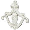 Biscottini Decoro a forma di giglio L32XPR3,5XH30 cm - Decorazioni casa Made in Italy - Home Decor a forma di giglio bianco - Decoro arredo casa in legno
