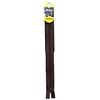 Korbond Zip in Nylon, 25 cm, Colore: Marrone