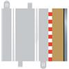 Scalextric Bordi semidritti 175 mm x 4