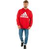 adidas Essentials French Terry Big Logo Hoodie Felpa con cappuccio, Better Scarlet/White, XS Uomo