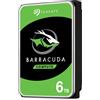 Seagate BarraCuda, 6 TB, Hard Disk Interno, SATA da 6 GBit/s, 3,5, 5.400 RPM, Cache da 256 MB per PC Desktop (ST6000DM003)