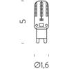 NEMO kit di lampadine dimmerabili G9 LED 2,2W 200lm 230V 2700K - LED D02 74