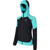 MONTURA WIND REVOLUTION HOODY JACKET WOMAN 89028 nero/care blue