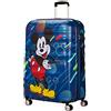 American Tourister Wavebreaker Disney - Spinner L, bagaglio per bambini, 77 cm, 96 L, multicolore (Mickey Future Pop)