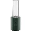 Alessi Plissé MDL17 GR - Frullatore Personale di Design, in Resina Termoplastica, con Contenitori Graudati e Mini Tritatutto in PCTG, Spina Europea 380 W, 55 cl, Verde