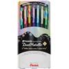 Pentel Hybrid Dual Metallic, confezione da 7 pattini in gel metallico pastello K110