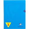 Clairefontaine 323360AMZC - Taccuini cuciti, 24 x 32 cm, 96 pagine grandi, 90 g, copertina in polipro, colore: blu