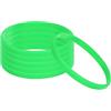 PATIKIL Silicone Bracciali, 6pz Colorati Gomma Bracciali bianco Elastici Sport Fasce per Adulti Adolescenti Sport Squadra Giochi, Verde