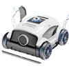 WYBOT Robot Piscina per 130 Minuti di Funzionamento, Aspiratore per Piscina con Prestazioni Potenti, Motori a Doppia Trazione, Robot para piscina fuori terra/piscina esterna fino a 100m²