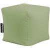 EXTROITALY Pouf Bueno Ecopelle Idrorepellente (Lime) Mis: 45x45 h.45 Interno in Perle di Polistirolo , Doppia Cerniera sul Fondo,Cuciture Ribattute per una Maggior Tenuta Ottima Seduta o Poggiapiedi per divano