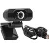Vikye Webcam HD 1080P con Doppio Microfono con Cancellazione del Rumore, Correzione Automatica del Colore della Luce, Webcam USB con Ampio Angolo di Visione per Videochiamate,