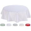 Home Direct Tovaglia in Tela Cerata in PVC Gonfio e Pulito con Superficie Pulita 140cm 55 Bianco Home Direct
