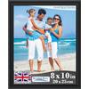 Icona Bay Cornice Nera 20x25 cm, Modanatura Splendidamente Dettagliata, Set Cornice Contemporanea, Montaggio a Parete o Tavolo, Collezione Inspirations