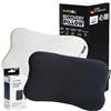 BLACKROLL® Recovery Pillow in un set - con fodera aggiuntiva in antracite - cuscino ortopedico per il supporto del collo in memory foam viscosa - Made in Germany