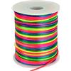 TONIFUL Cordoncino in nylon satinato, 2 mm x 100 m, colori misti, per la creazione di braccialetti e gioielli, macramè, cordoncino, collane, filo per perline sfuse, kumihimo, nodi cinesi artigianali