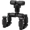 KSTE Spruzzatore Tubo Rettili, I rettili Fogger Mist spruzzatore Rainforest Serbatoio 360 Regolabile Acquario Sistema Connect 1/4 '' idromassaggio