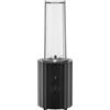 Alessi Plissé MDL17 B - Frullatore Personale di Design, in Resina Termoplastica, con Contenitori Graduati e Mini Tritatutto in PCTG, Spina Europea 380 W, 55 cl, Nero