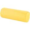 Easnea Cuscino rotondo in lino, cuscino a rullo lungo, supporto lombare, cuscino per braccio, sollievo dal dolore al collo, cuscino cilindrico con copertura rimovibile, per dormire/sedia/auto/divano, giallo